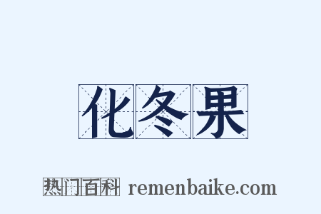 化冬果是什么意思的图片